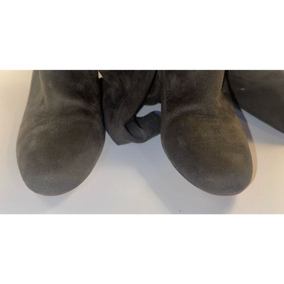 ALDO Womens Adessi Suede Over the Knee High Boots Block 3” Heel Brown Size 8.5 - Picture 5 of 8